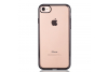 Iphone 7 Back cover TPU case Transparant Zwart