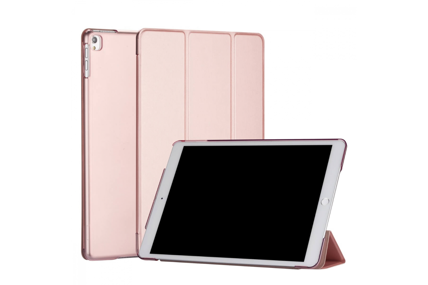 iPad 2019 10.2 inch Hard Tri-Fold Book Cover Rose Goud