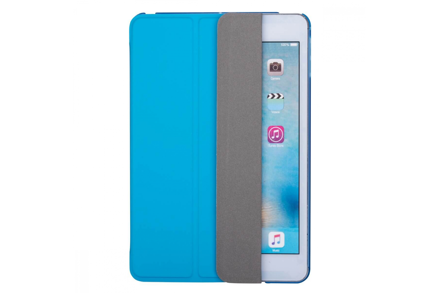iPad Mini 5 Hard Tri-Fold Book Cover Blauw
