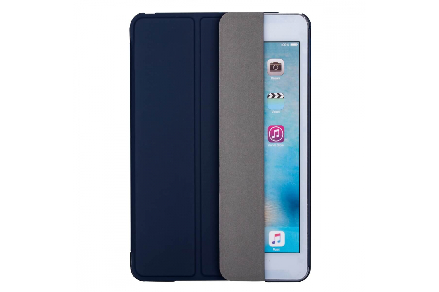 iPad Mini 5 Hard Tri-Fold Book Cover Donker Blauw