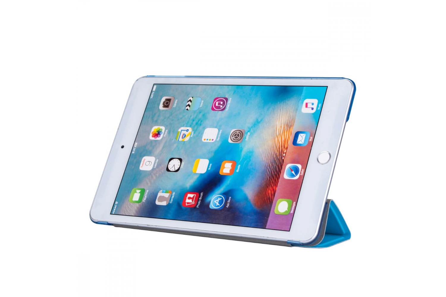 iPad Mini 4 Hard Tri-Fold Book Cover Blauw