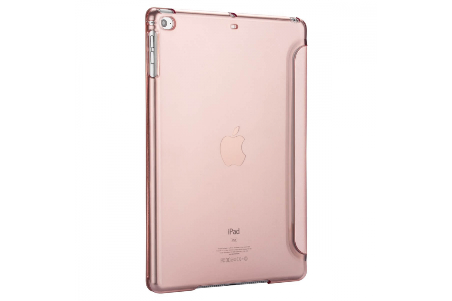 iPad 2017 9.7 inch Hard Tri-Fold Book Cover Rose Goud