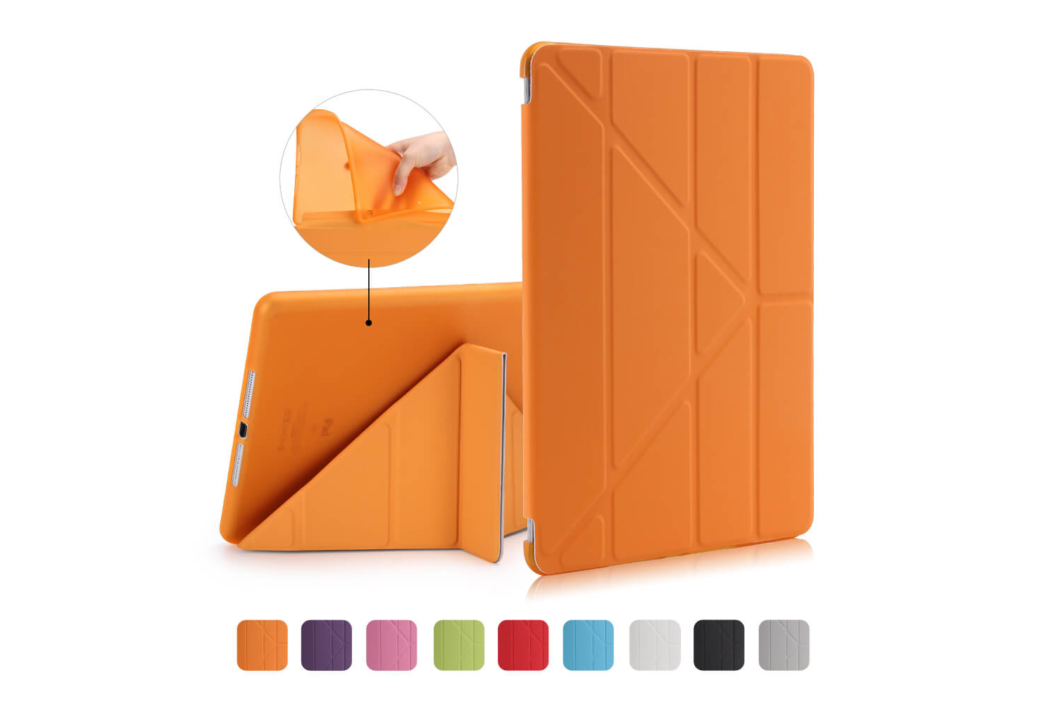 iPad 9.7 (2018) Flipstand Cover oranje