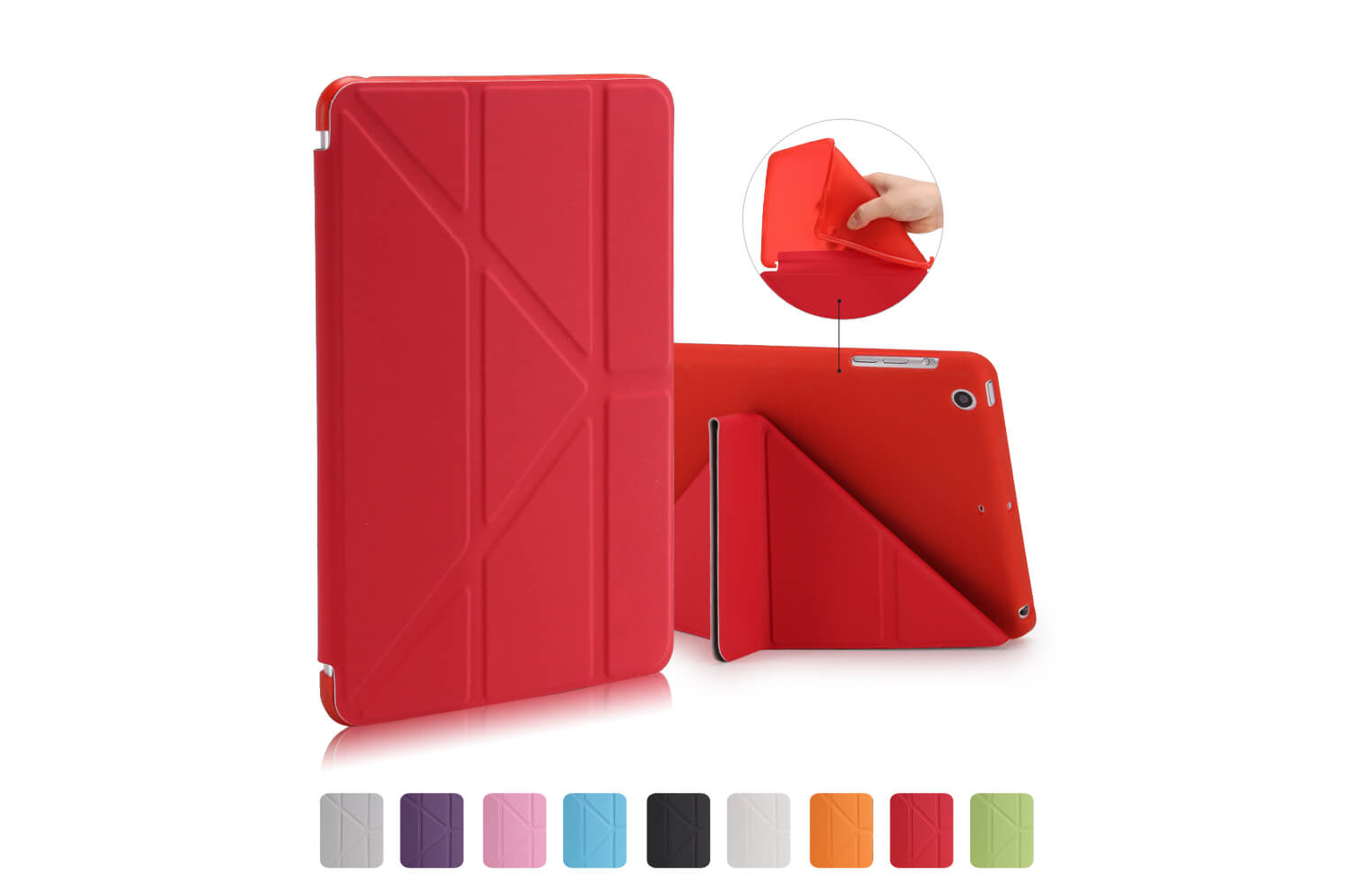 Flipstand Cover iPad Mini 1-2-3 rood 