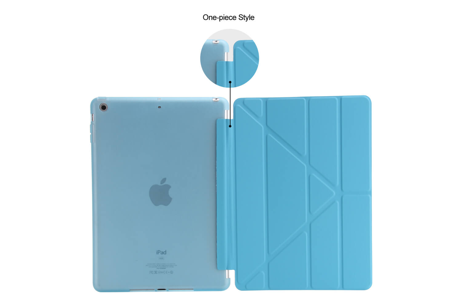 iPad 9.7 (2018) Flipstand Cover blauw