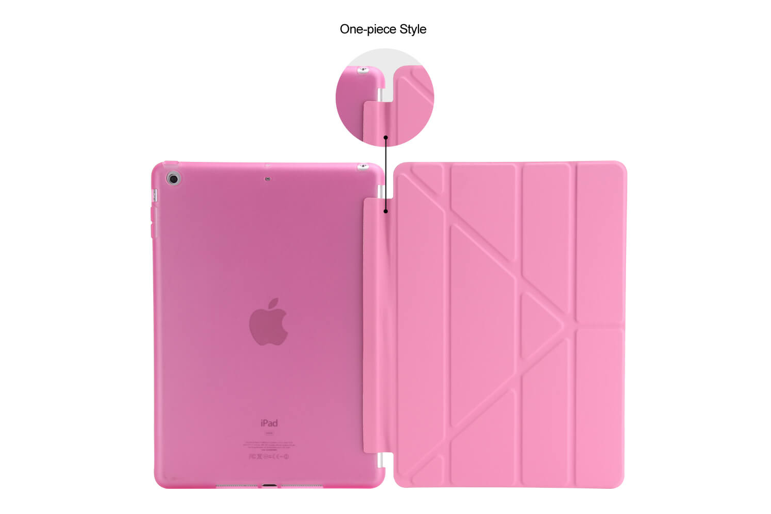 iPad 2017 9.7 Flipstand Cover roze