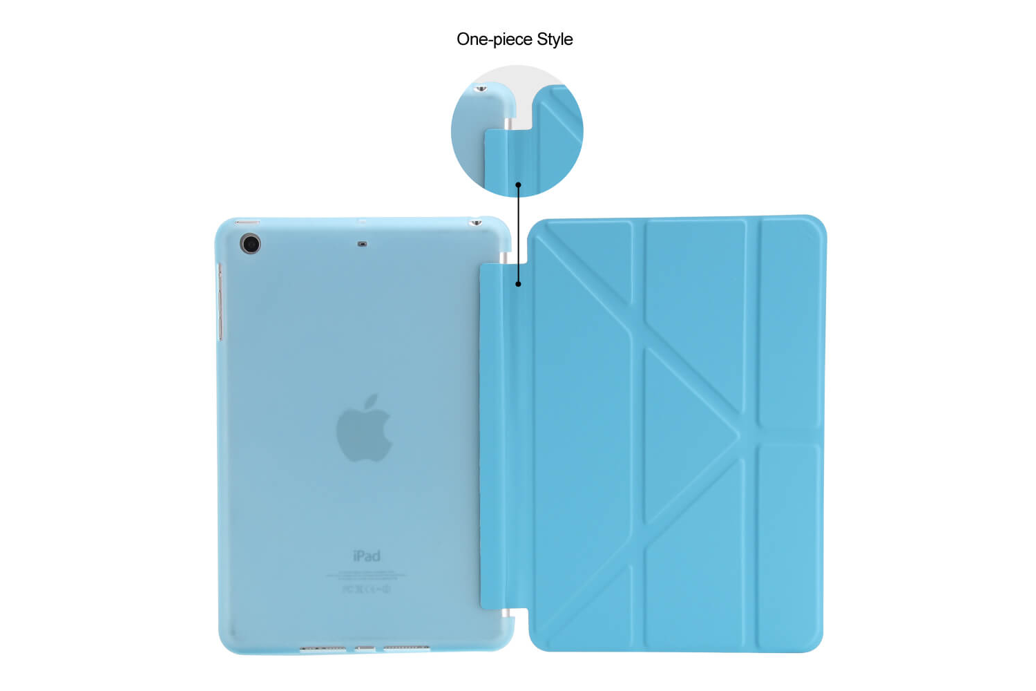 Flipstand Cover iPad Mini 1-2-3 blauw 