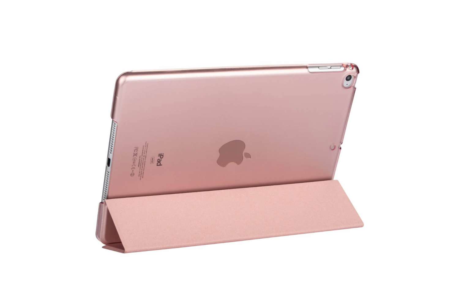 iPad 2018 9.7 inch Hard Tri-Fold Book Cover Rose Goud