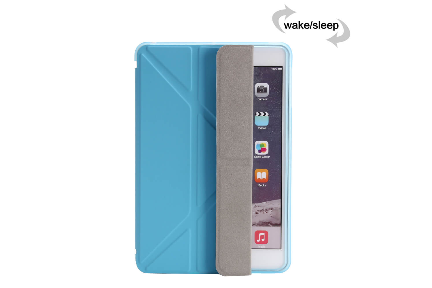 Flipstand Cover iPad Mini 1-2-3 blauw 