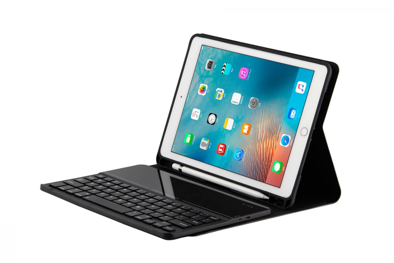 iPad air 2 hoes met toetsenbord ultra slim ultra protection deluxe zwart iPad air 2 hoes met toetsenbord ultra slim ultra protection deluxe zwart