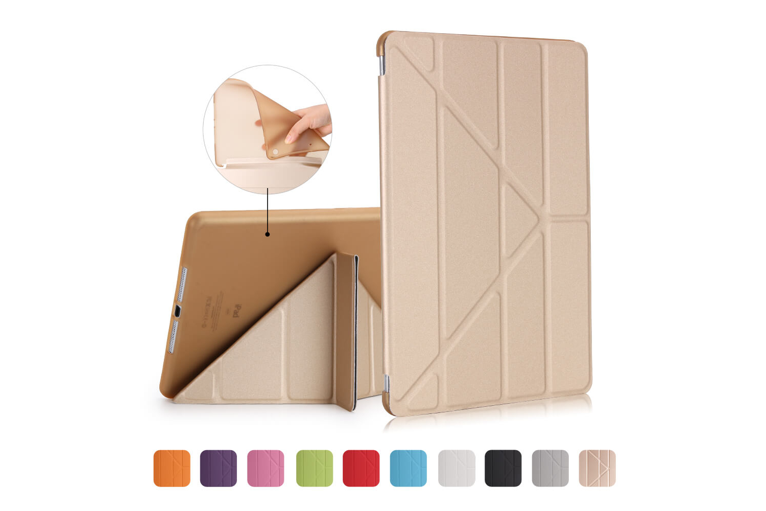 Flipstand Cover iPad Air 1 goud 