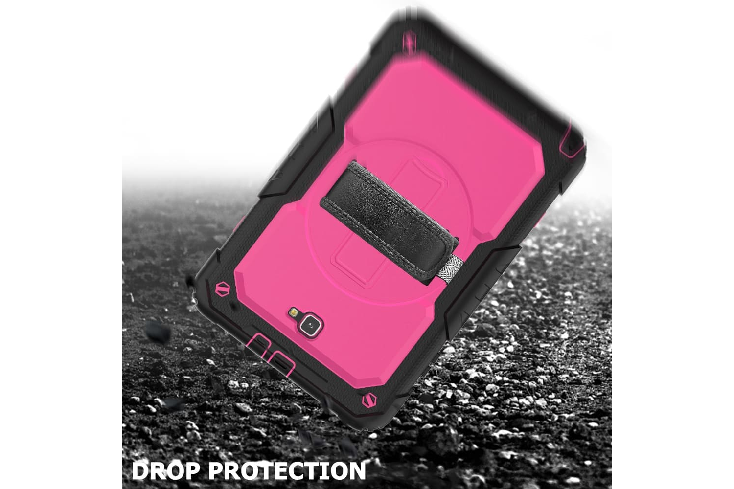 Samsung Tab A 10.1 model 2016 draaibare Bumper Case roze