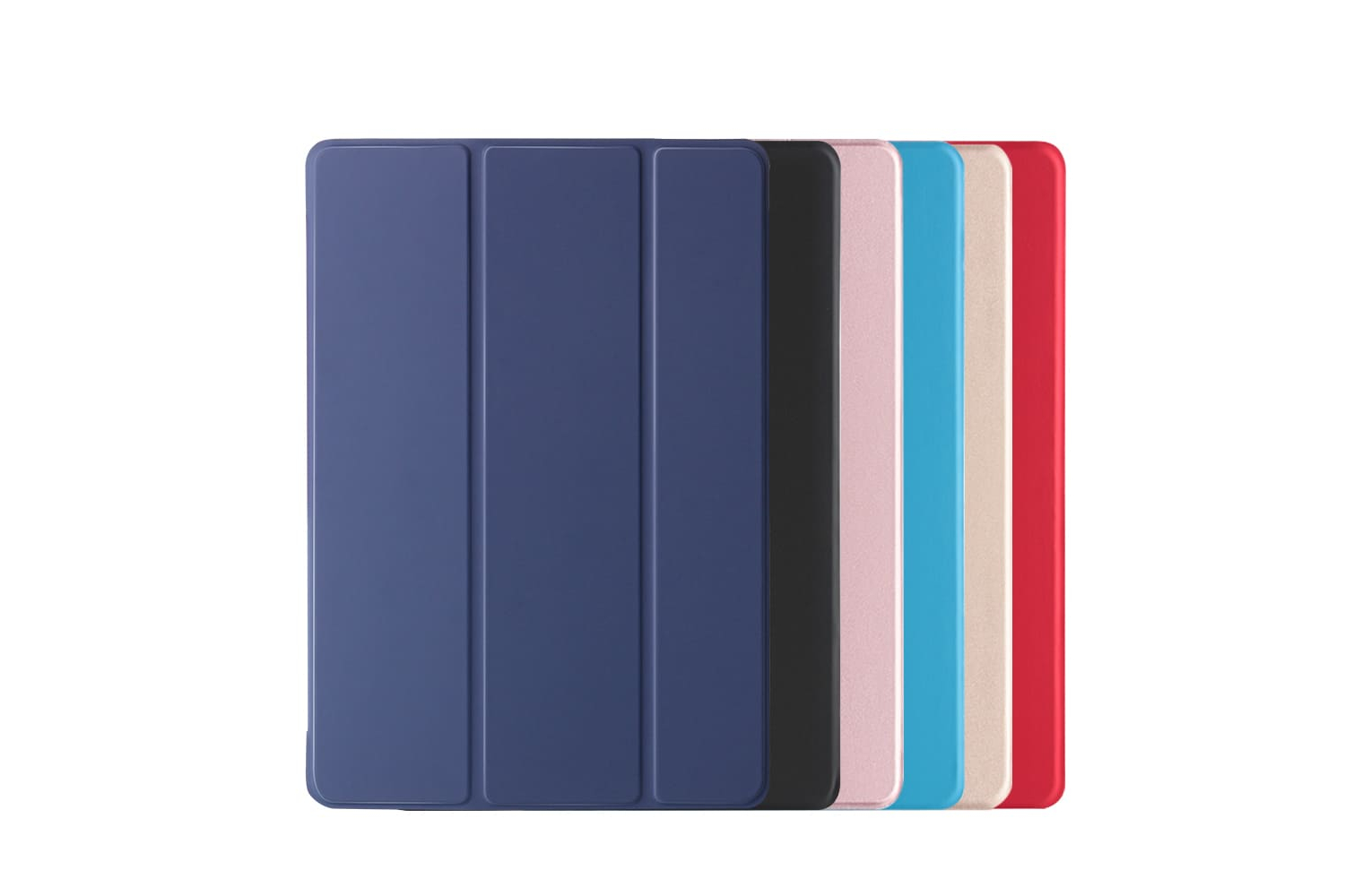 iPad 2019 10.2 inch Hard Tri-Fold Book Cover Donker blauw