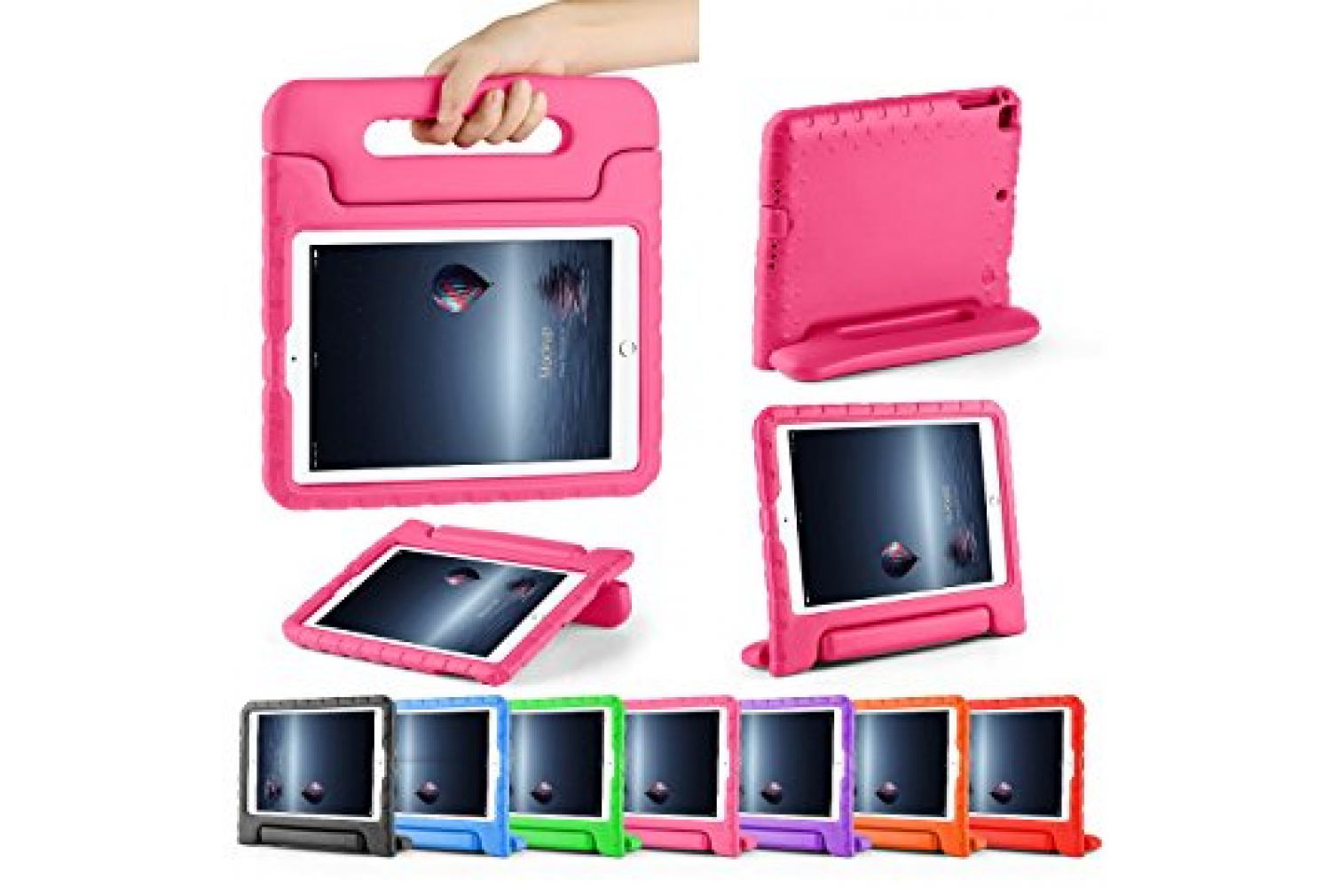 iPad 9.7 (2018) kinderhoes Fuchsia