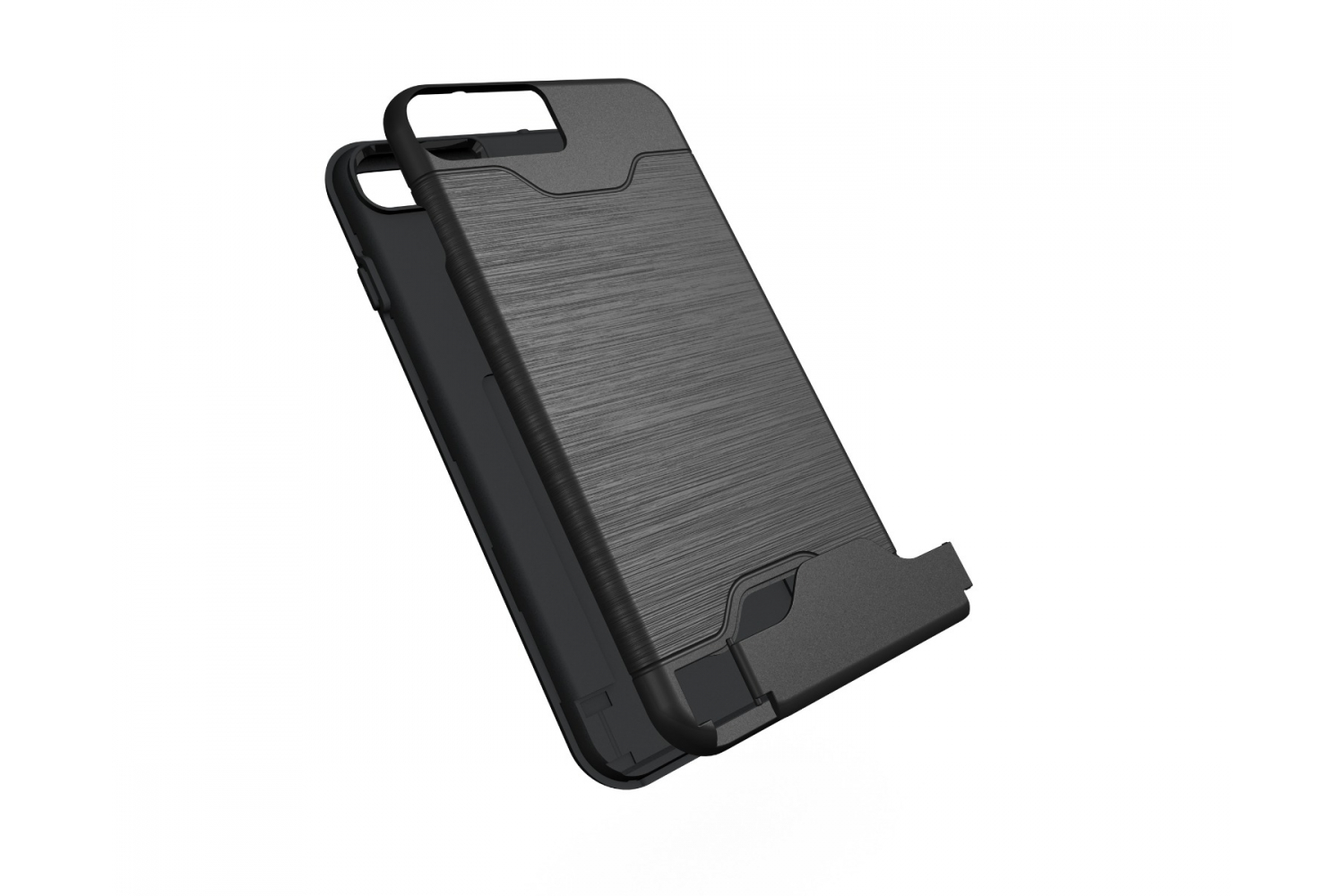 Iphone 7 Plus Back Cover Case Zwart