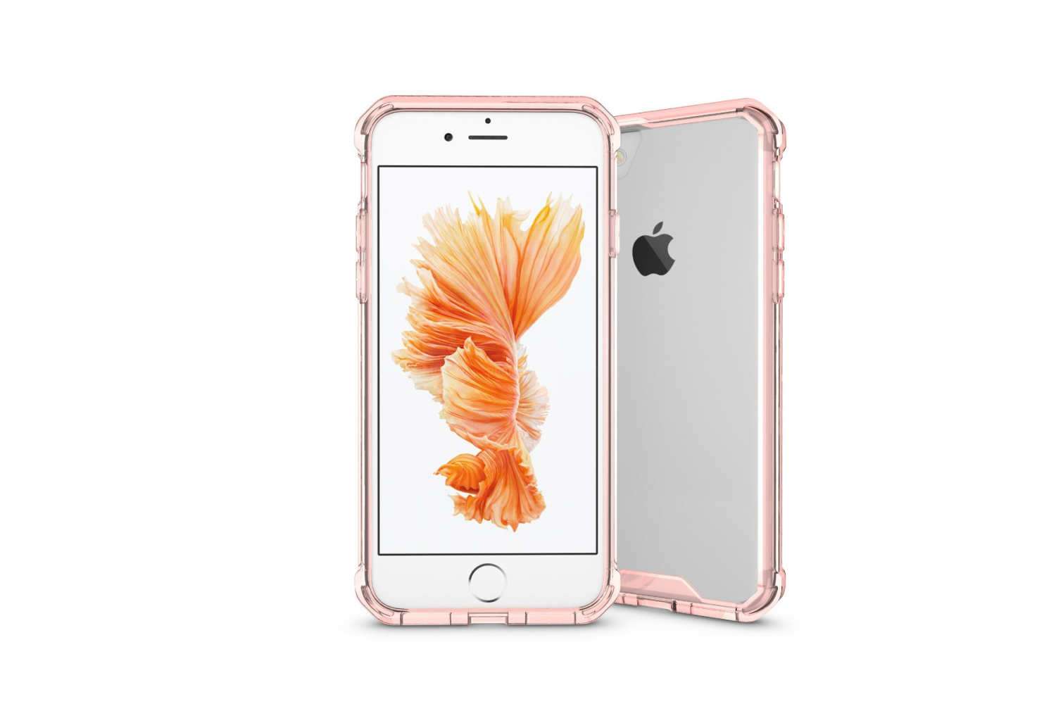 Iphone 8 Back cover Transparant Air Hybrid Rose goud