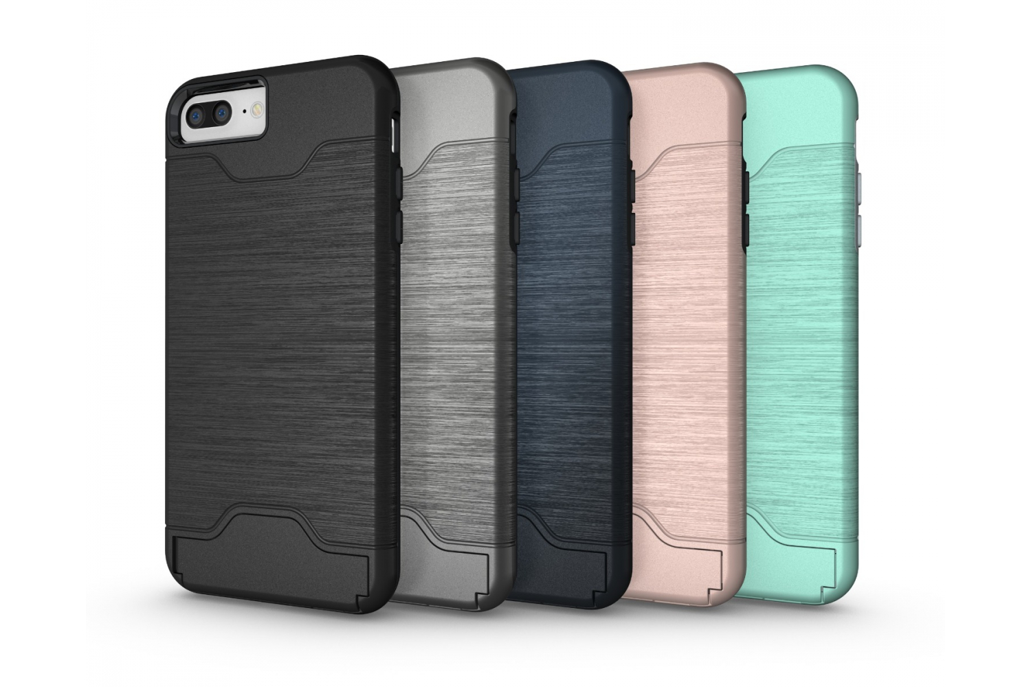 Iphone 8 Plus Back Cover Case Zwart