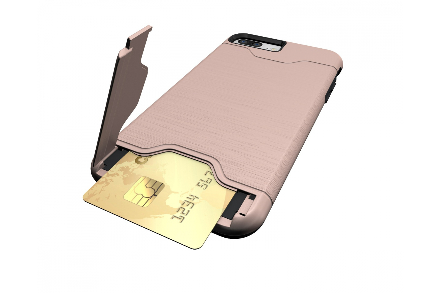 Iphone 8 Plus Back Cover Case Rose goud