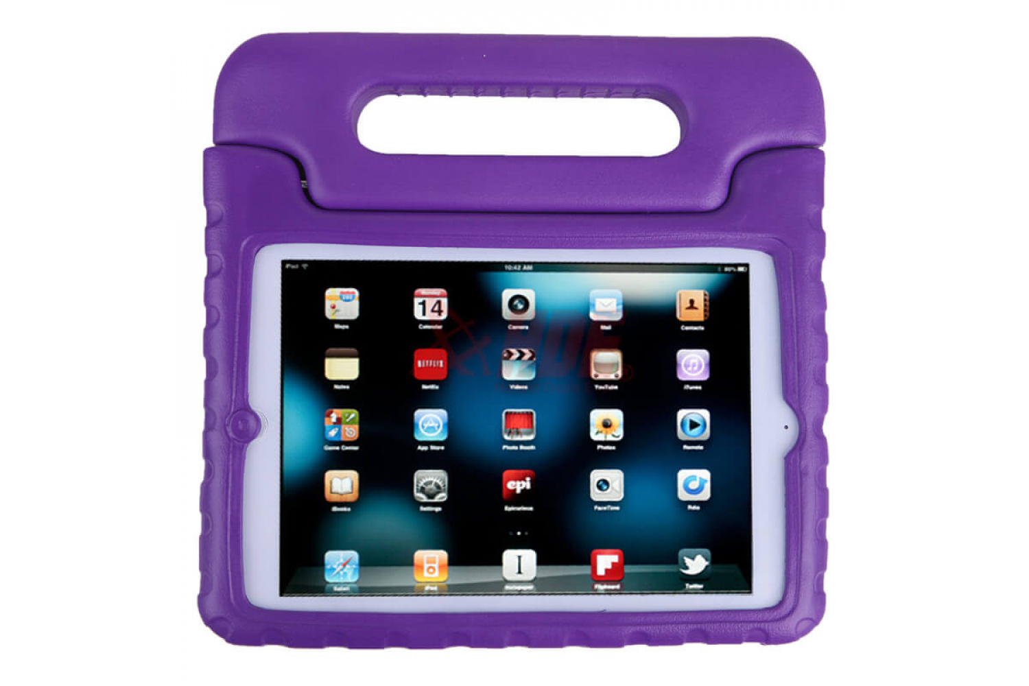 Tablethoes iPad Mini 1-2-3 kinderhoes Paars
