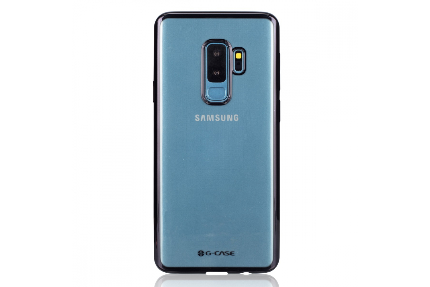 Samsung Galaxy S9 Plus Back cover TPU case Transparant Zwart