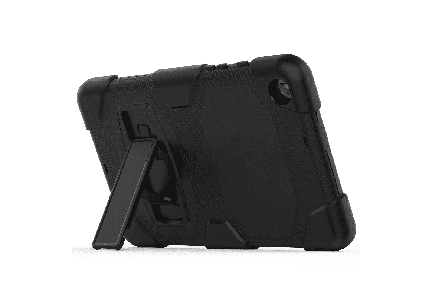 Samsung Tab A 8.0 model 2019 Bumper Case met ingebouwde kickstand zwart