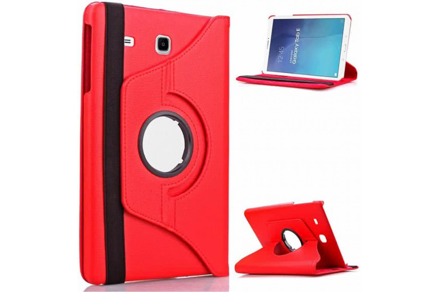 samsung galaxy tab e 9 6 inch draaibare hoes rood