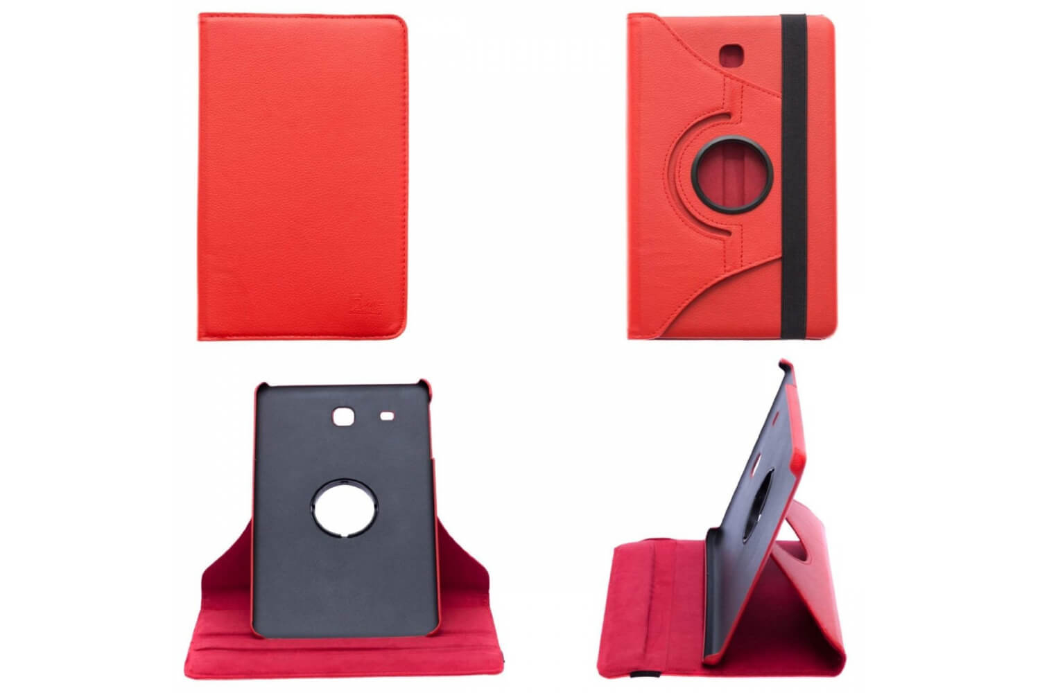 samsung galaxy tab e 9 6 inch draaibare hoes rood