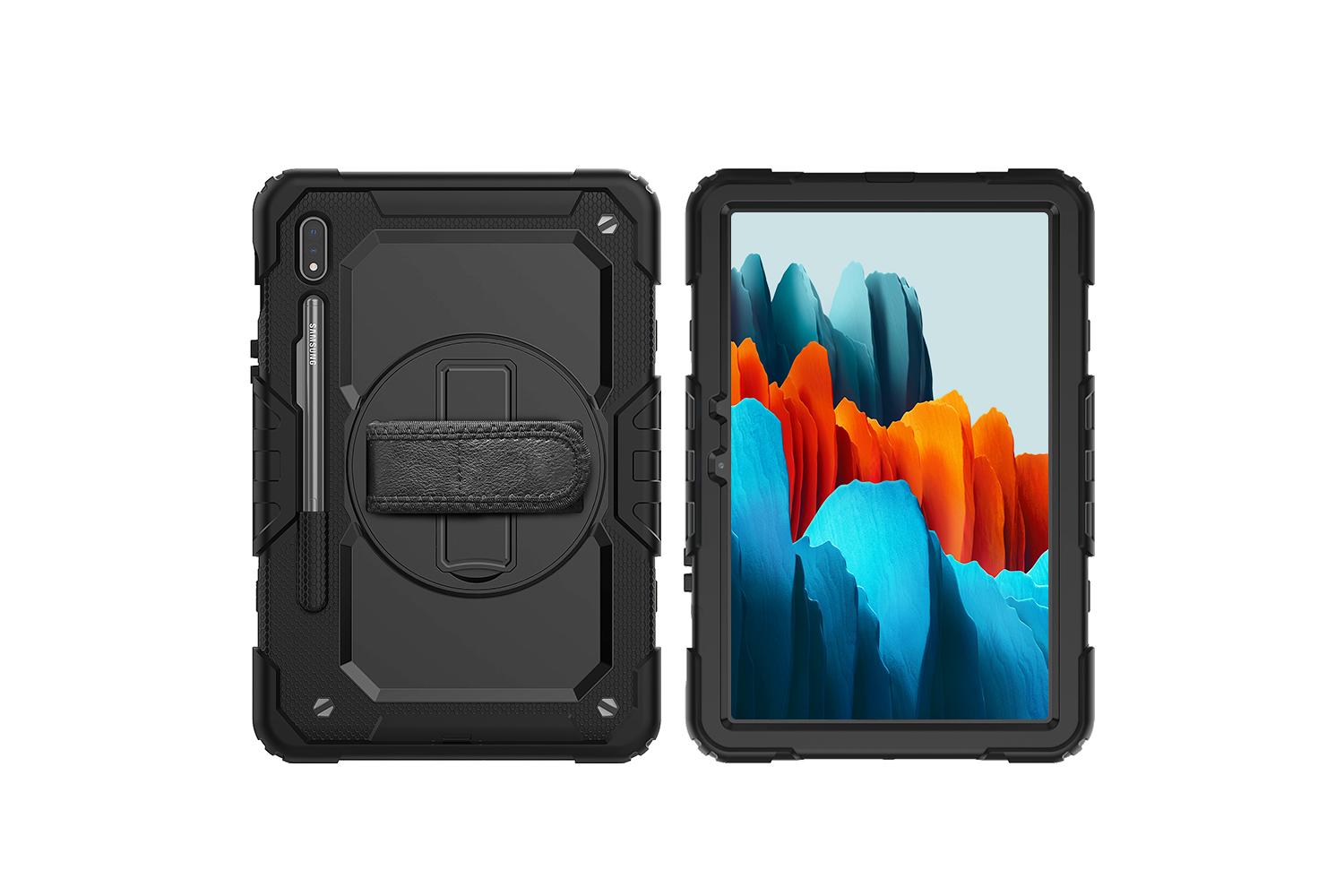 samsung tab s7 11 0 inch draaibare bumper case zwart