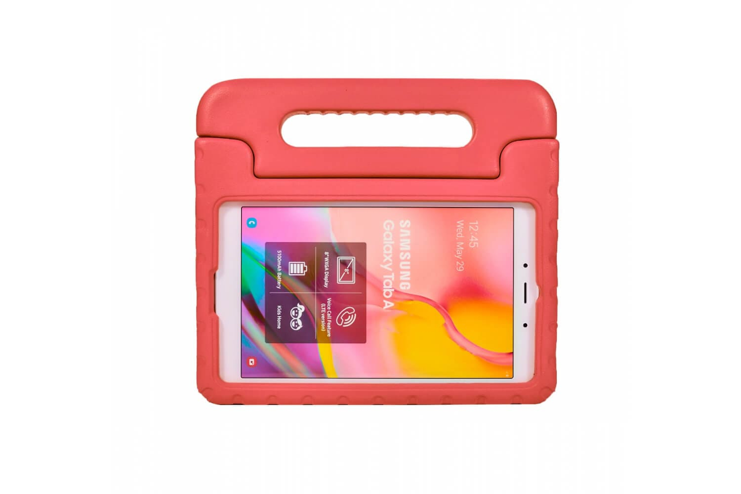 samsung galaxy tab a 8.0 kids cover red, kids case for galaxy tab a 8.0 2019 red