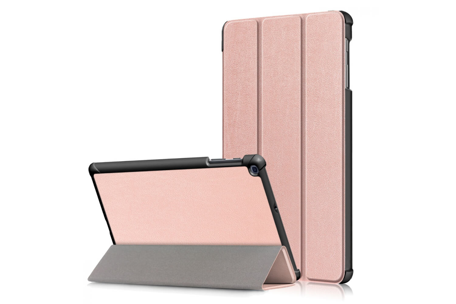Tijdens ~ Civiel Hubert Hudson Samsung Tab A 10.1 2019 hard Tri-Fold book cover Rose goud | tablettotaal.nl