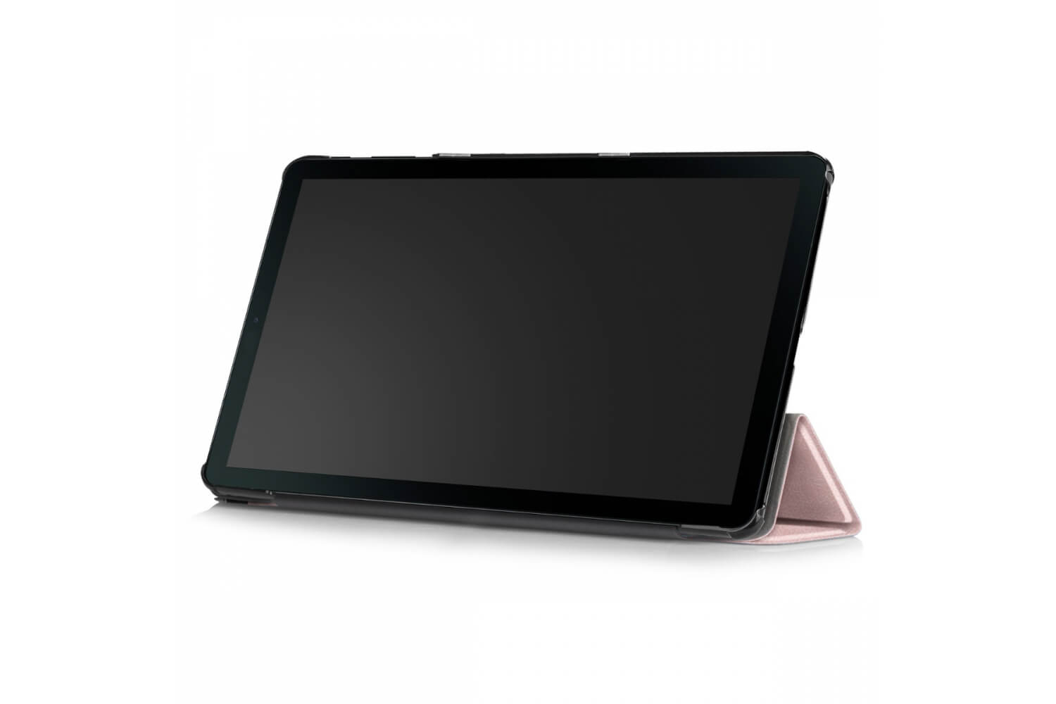 book cover galaxy tab a 10.1 tri-fold rose gold