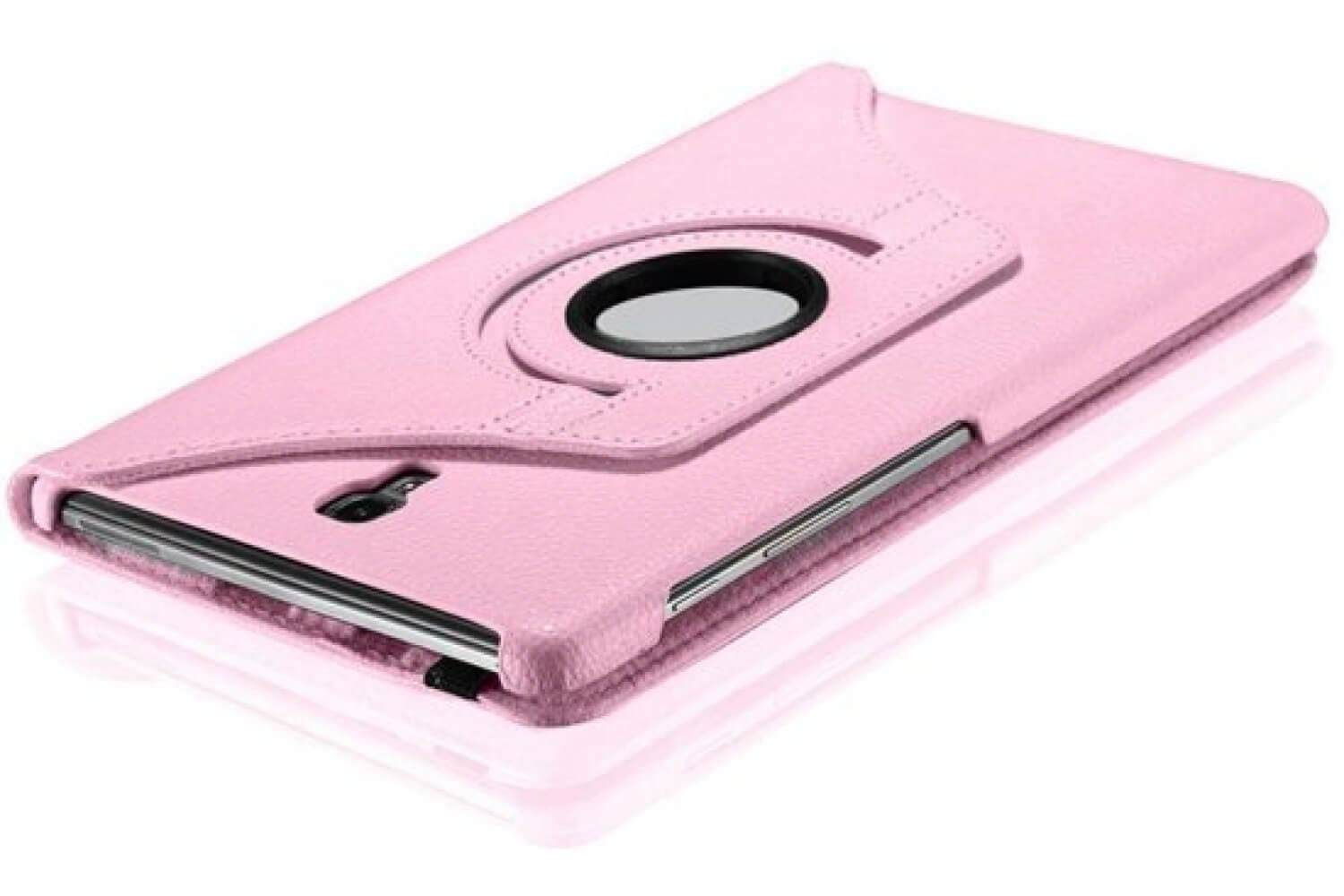 360 pu leather rotating case for samsung galaxy tab a 10.5 2018 pink