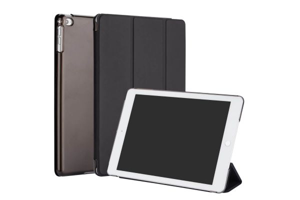 iPad 2017 9.7 inch Hard Tri-Fold Book Cover Zwart
