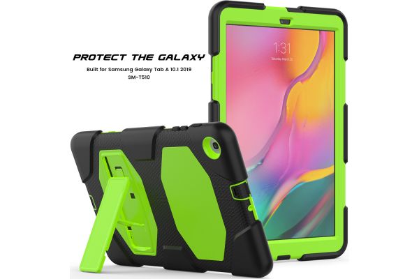 galaxy tab a 10.1 2019 rugged case with kickstand pink