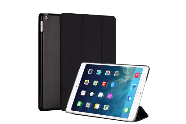 iPad 2019 10.2 inch Hard Tri-Fold Book Cover Zwart