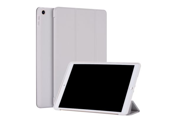 iPad 2021 10.2 inch Soft Tri-Fold Book Cover Grijs
