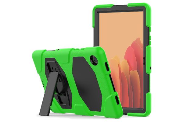 Samsung Tab A7 model 2020 10.4 inch Bumper Case met ingebouwde kickstand Groen