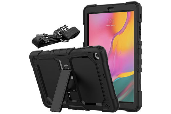 https www tablettotaal nl samsung tab a 10 1 2019 draaibare bumper case zwart html