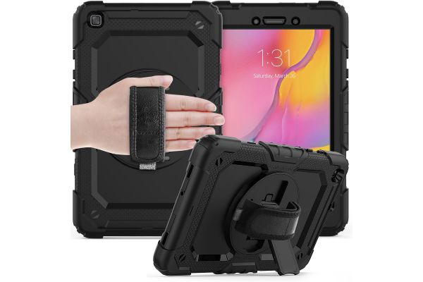 Samsung Galaxy Tab A 8.0 model 2019 draaibare Bumper Case zwart