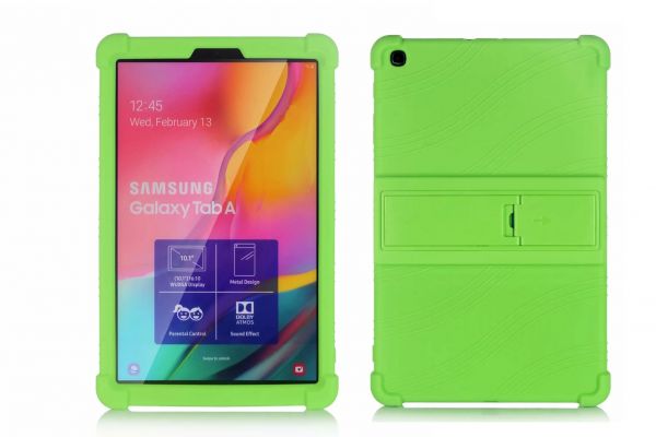Samsung Tab A 10.1 2019 kinderhoes backcover schokbestendig Groen