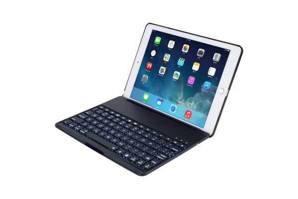 iPad 9.7 (2018) Case Bluetooth verlicht Toetsenbord Zwart
