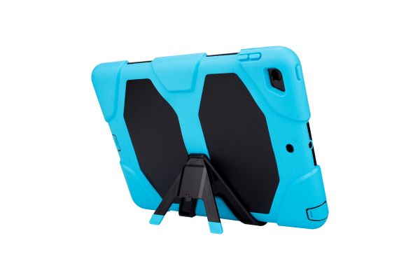 iPad 9.7 (2018) heavy duty survivor case licht blauw