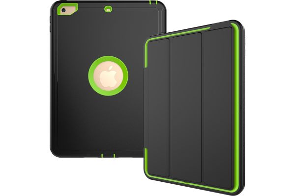 iPad 9.7 (2018) heavy duty survivor smartcase lime groen