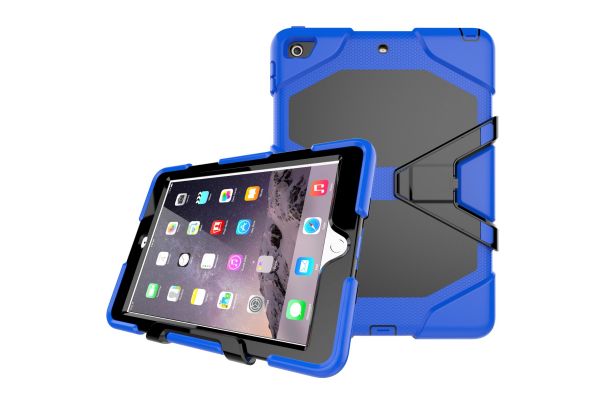 iPad 9.7 (2017) heavy duty survivor case blauw