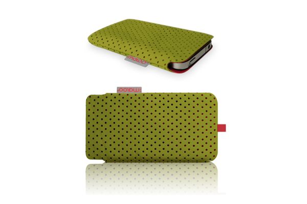 iPhone 3/4/4S iPhone Pouche van Redmaloo Nappaleer Groen