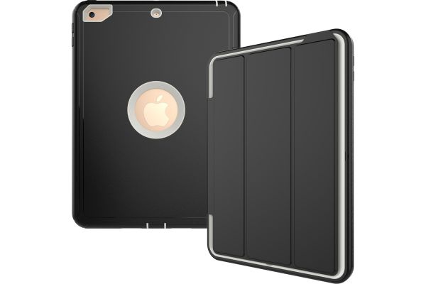 iPad 9.7 (2018) heavy duty survivor smartcase gebroken wit