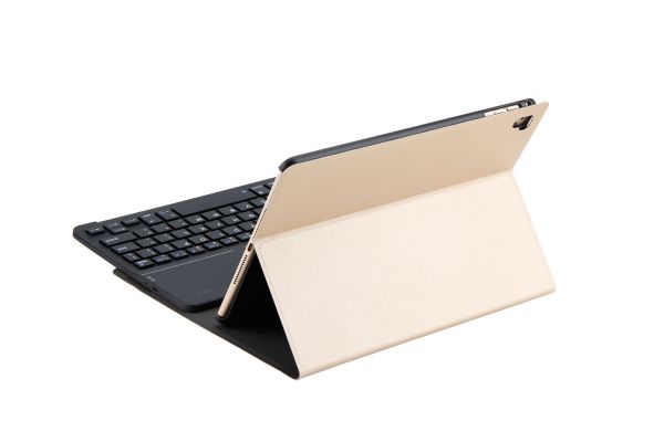 iPad Air 2 hoes met toetsenbord ultra slim deluxe goud