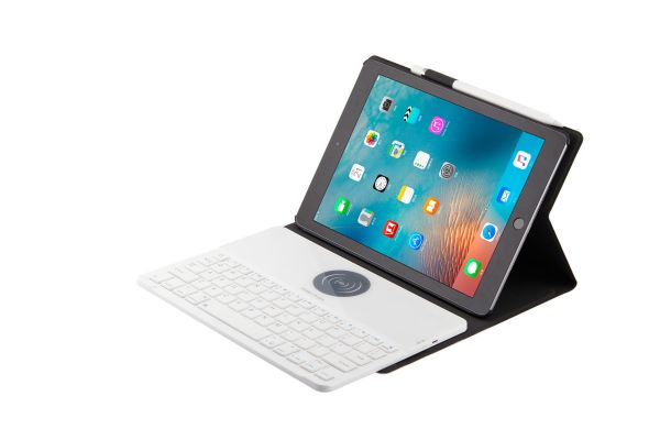iPad Air hoes met Wireless Charging toetsenbord Ultra Slim Wit