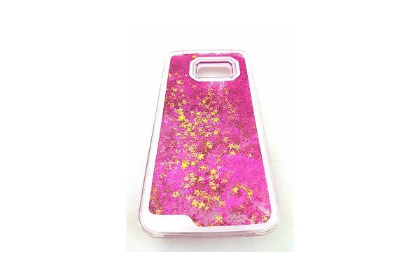 Iphone 7 plus bewegende glitter hoes paars