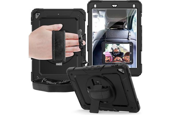 iPad 2018 9.7 inch draaibare Bumper Case zwart
